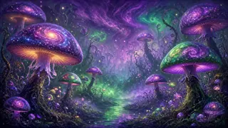 Trippy — Galaxy Mushrooms cover